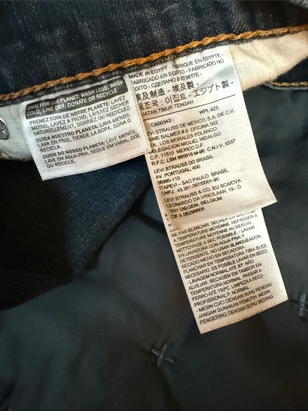 Levi's Men's Faded Blue Straight Jeans